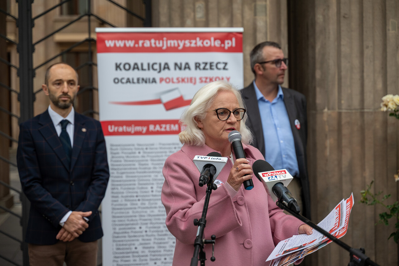 Konferencja prasowa przy MEN